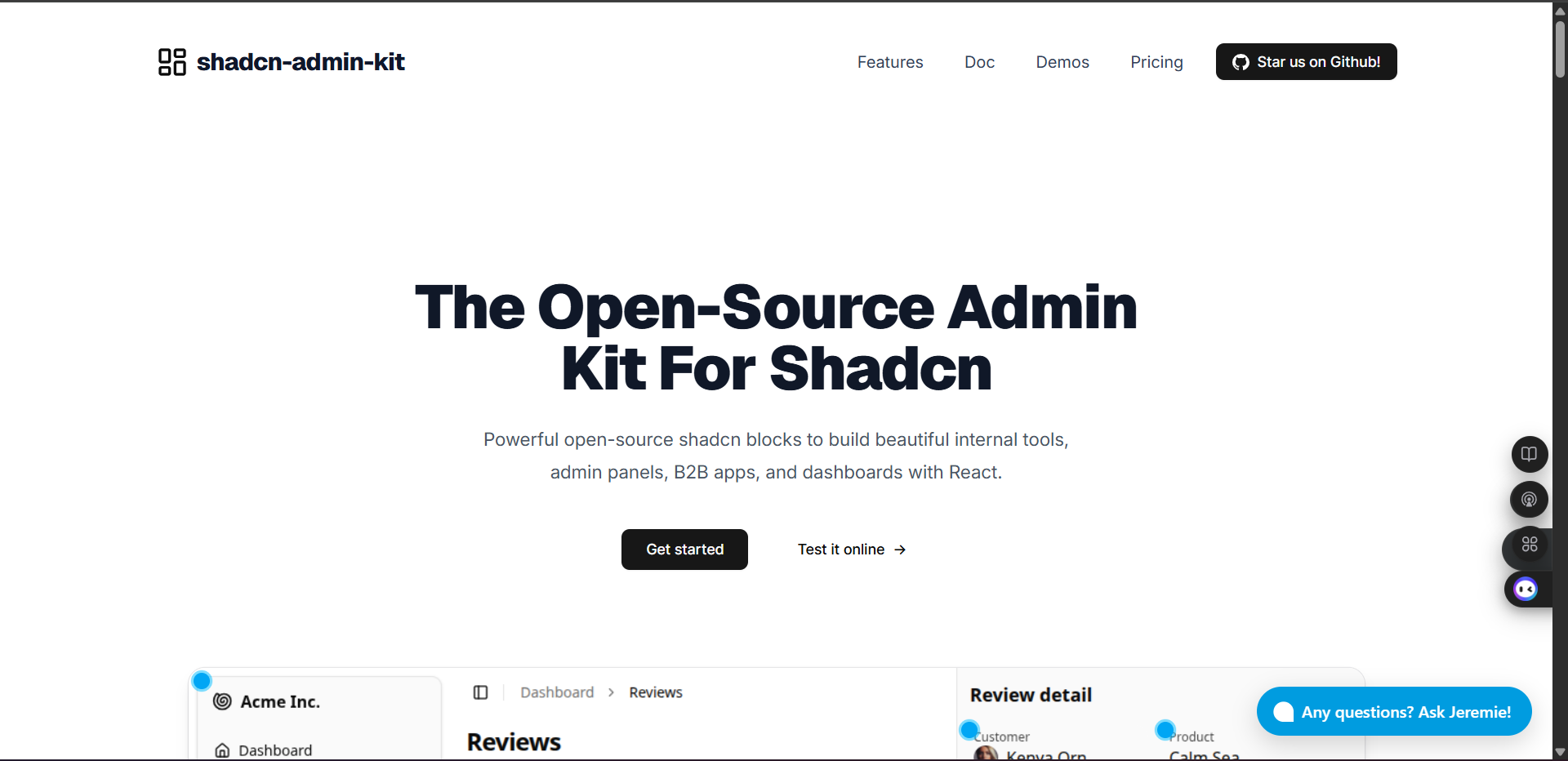 Shadcn Admin Kit